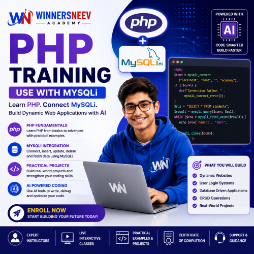 PHP and Mysqli Training With AI (10 Weeks) PHP and Mysqli Training With AI (10 Weeks)